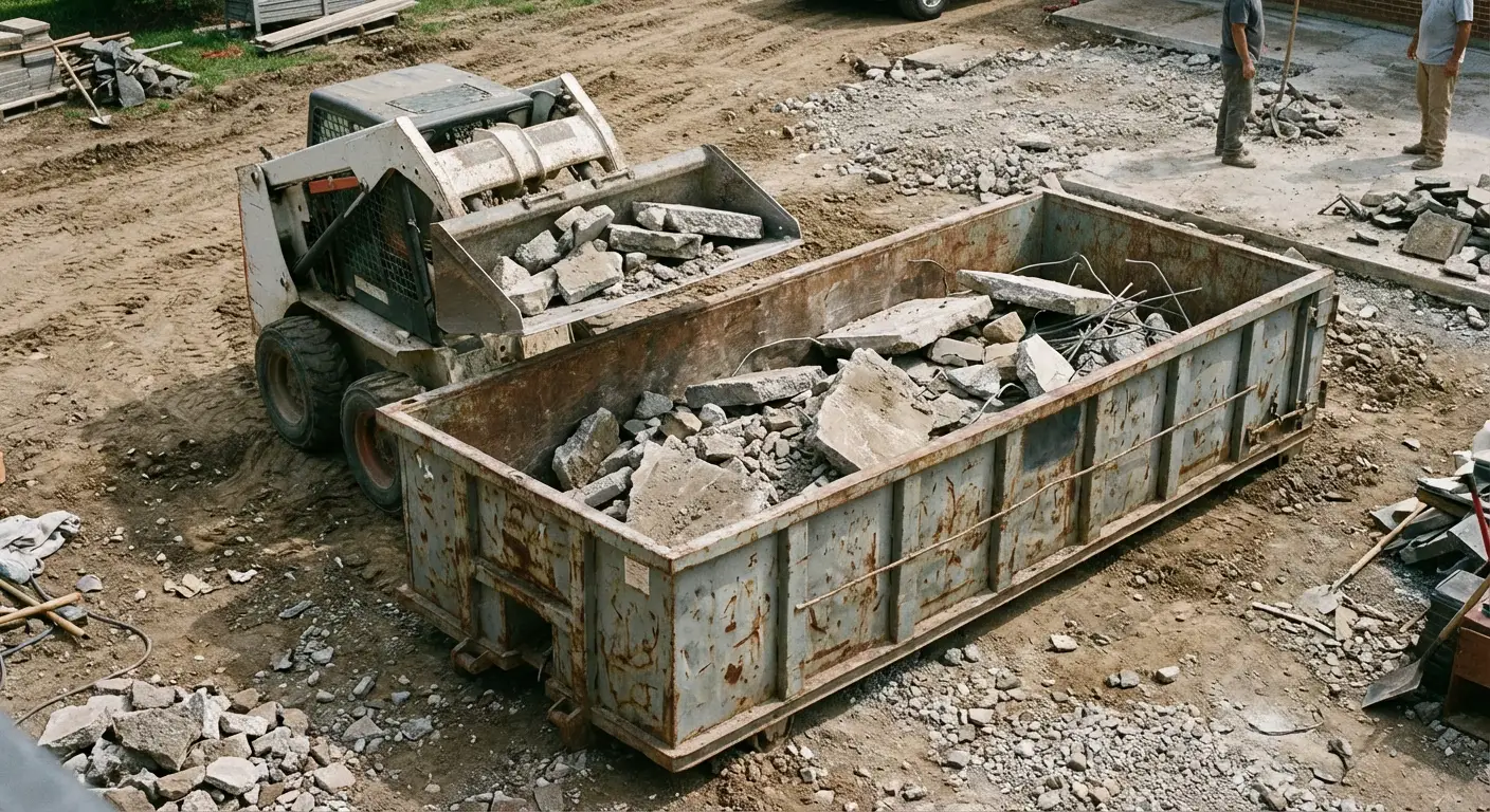 Heavy Concrete Patio Removal in Towson, MD