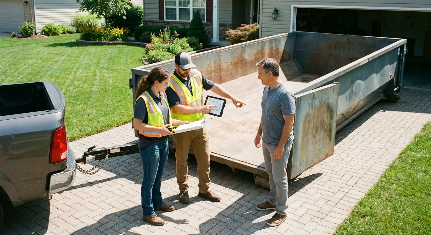 10 Yard Dumpster Rental Process in Towson, MD