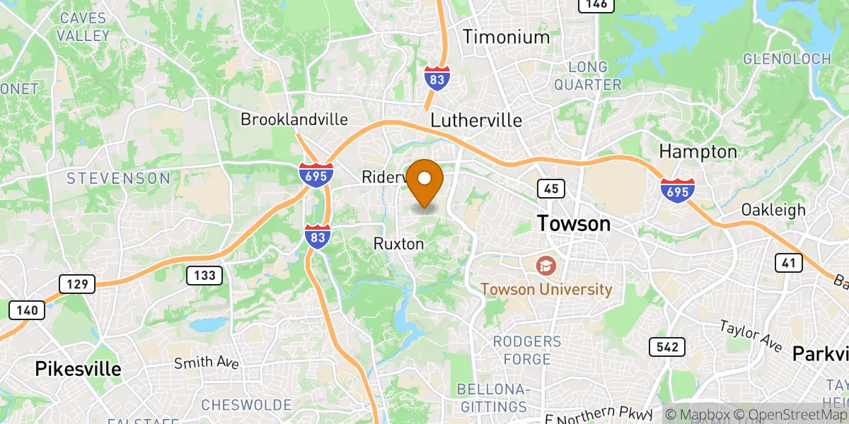  neighborhood map in Towson, MD